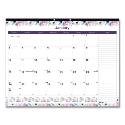 PASSION FLORAL DESK PAD