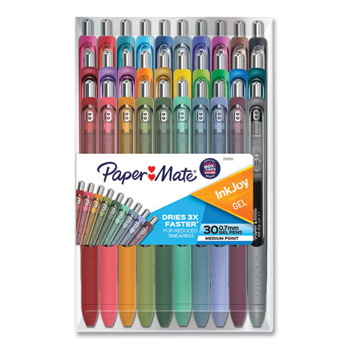 PEN,IJ GEL 0.7MM 30CT,AST