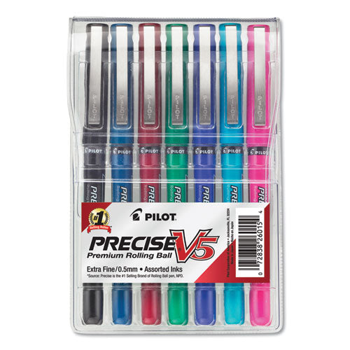 PEN,PRECISE V5, 7/PK,AST