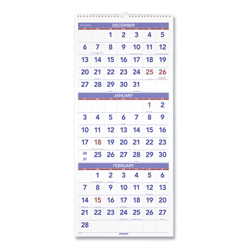 CALENDAR,3 MO WALL