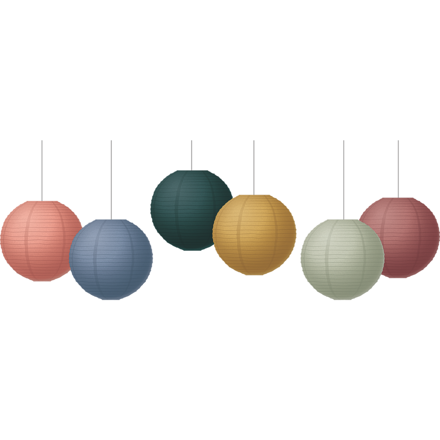 Teacher Created Wonderfully Wild 8" Hanging Paper Lanterns (TCR 77234)