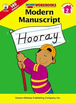 Carson Dellosa Modern Manuscript Workbook, Grade 2 (CD 4540)