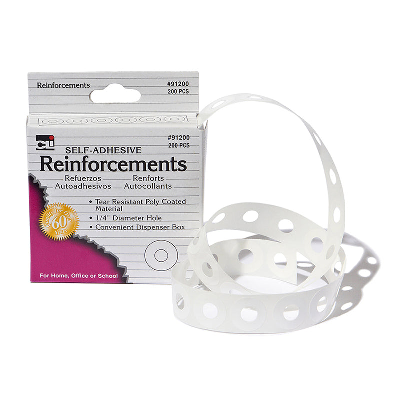 Charles Leonard Self-Adhesive Hole Reinforcements  (CHL91200)