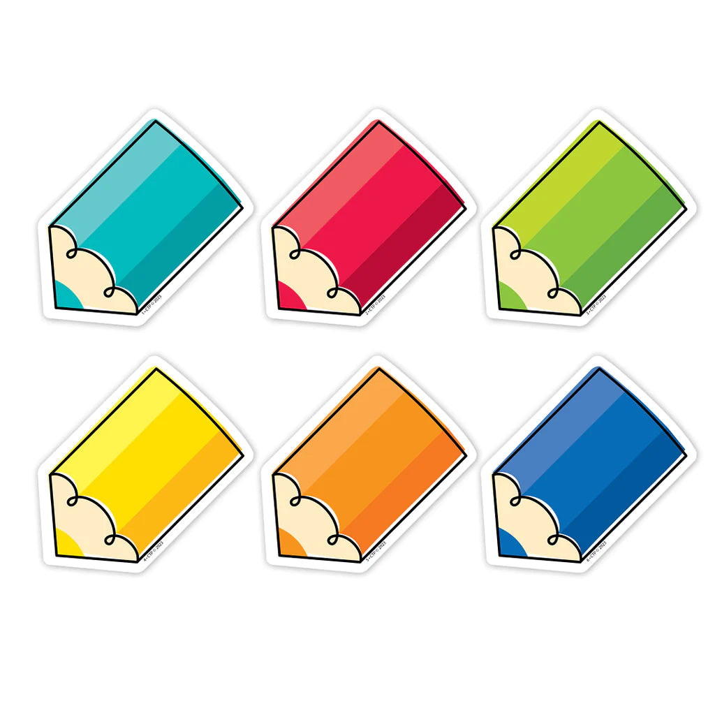 Creative Teaching Core Decor Colorful Doodle Pencils 3" Designer Cut-Outs (CTP 10901)