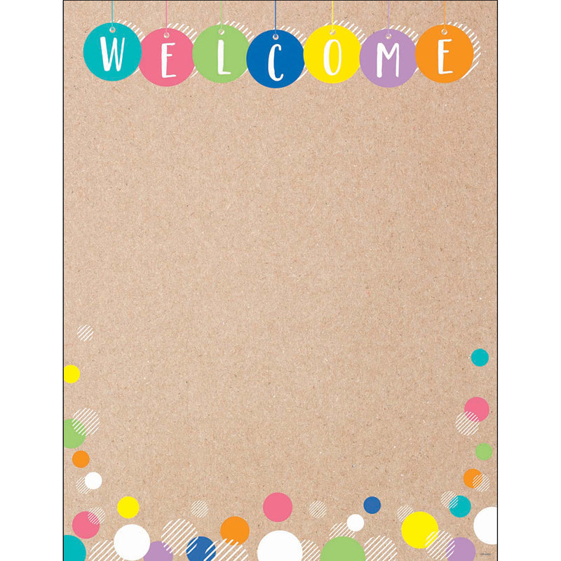 Creative Teaching Krafty Pop Classroom Essentials, Welcome Chart, 17" x 22" (CTP 10894)