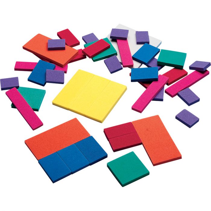 Didax Foam Fraction Squares, Set of 51 pcs (DD2-484)