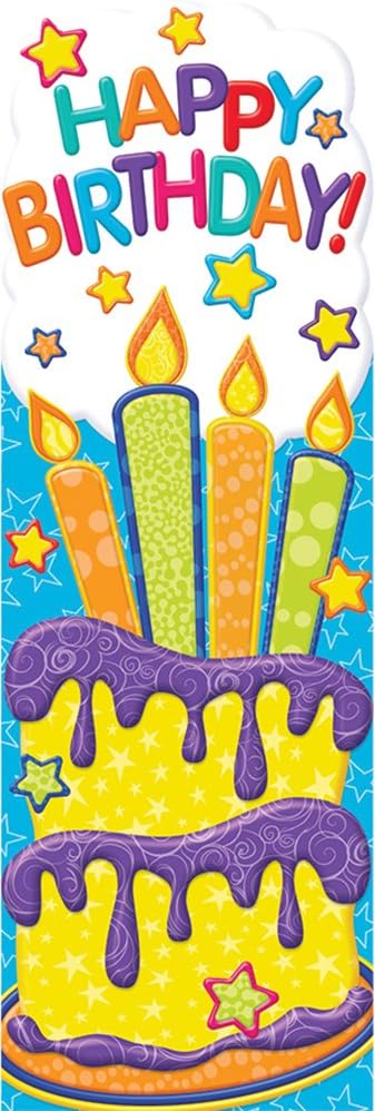 Eureka Color My World Happy Birthday Bookmarks (EU 834382)