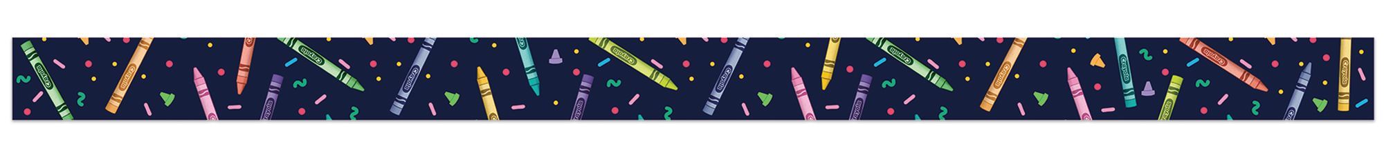 Eureka Colors of Kindness Tossed Crayon Border (EU 845680)