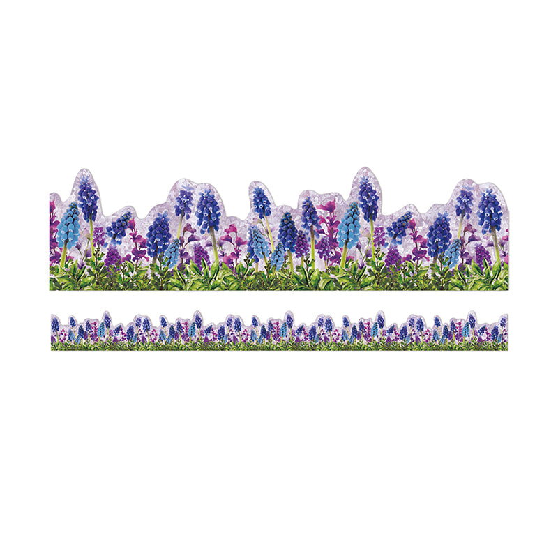 Eureka Curiosity Garden Die-Cut Floral Deco Trim- Extra Wide (EU 846339)