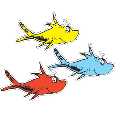 Eureka Dr. Seuss One Fish, Two Fish Assorted Paper Cut Outs (EU 841218)