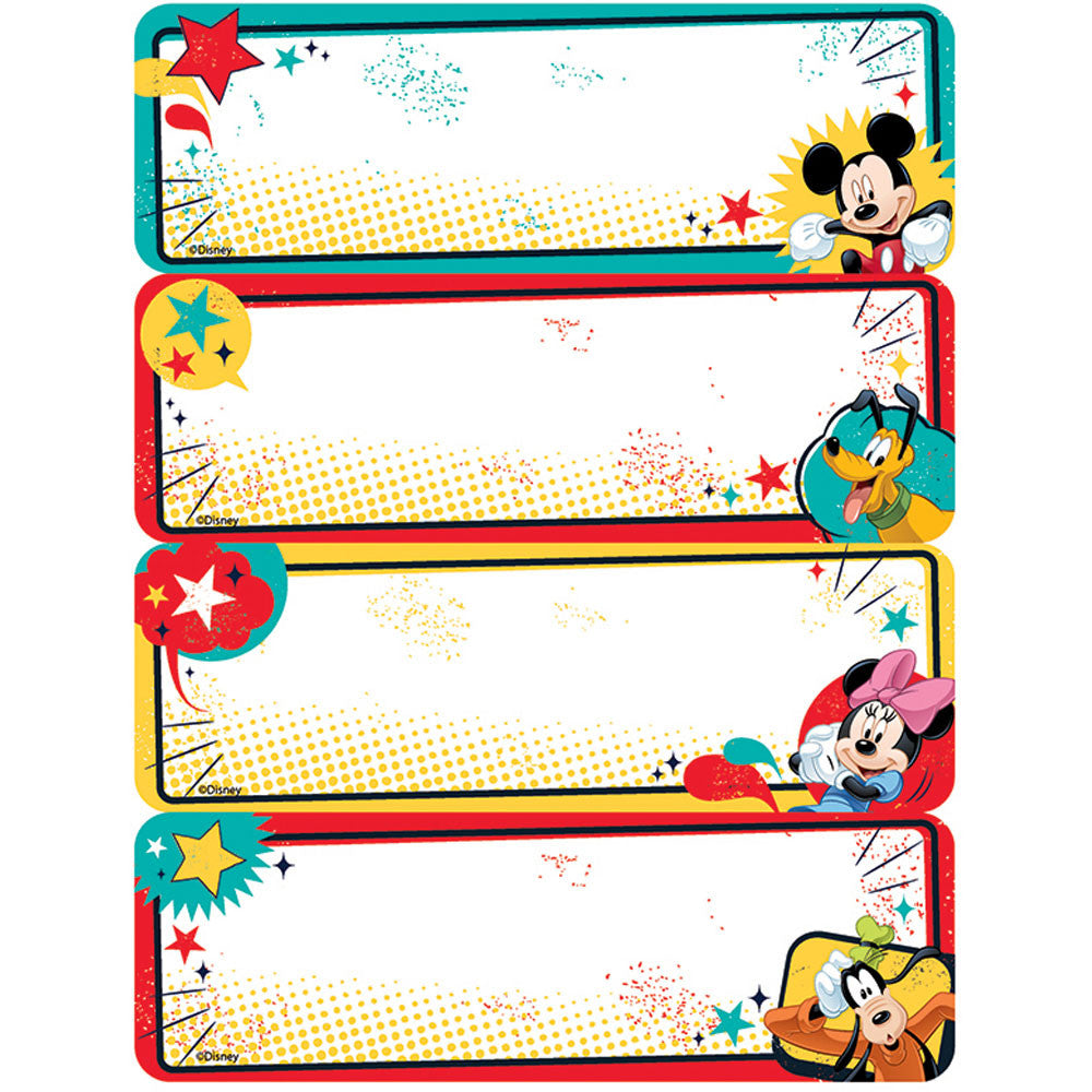Eureka Mickey Label Stickers, Pack of 56 (EU 656140)