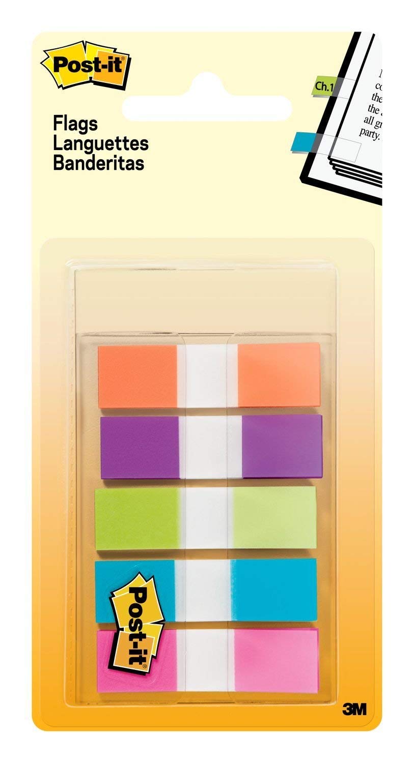Post-It Tab 1/2" Neon Flags (Pkg of 100) 683-5CB3