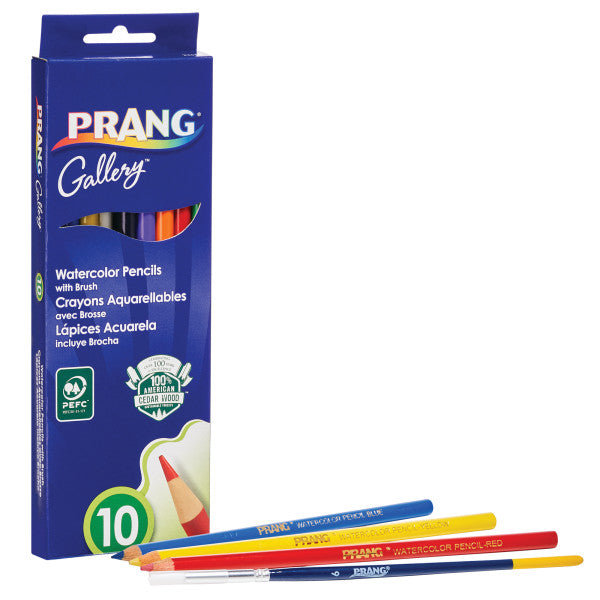 Prang Watercolor Colored Pencils, Pack of 10 (DIXX 23650)