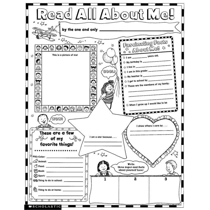 Scholastic Read All About Me! Poster Set (SC 915285)