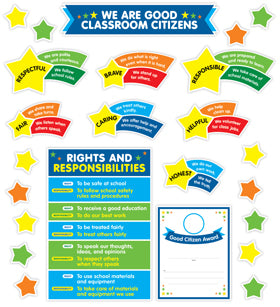 Scholastic We Are Good Classroom Citizens Bulletin Board Set (SC 862623)