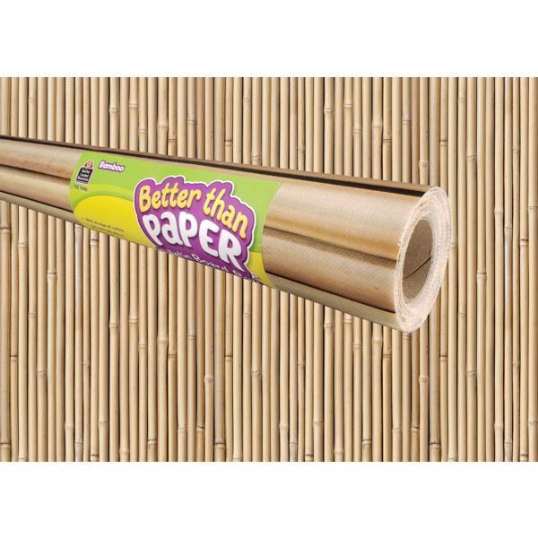 Teacher Created Bamboo Better Than Paper Bulletin Board Roll, 4 x 12 (TCR 77496)