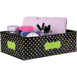 Teacher Created Chalkboard Brights Storage Bin, Approx. 16" x 11" x 5" (TCR 20765)