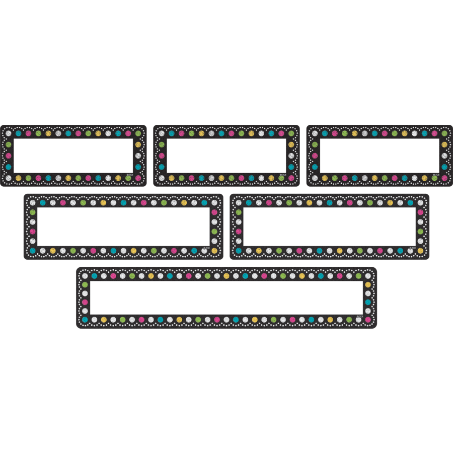 Teacher Created Clingy Thingies Chalkboard Brights Labels (TCR-77321)