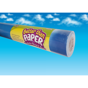 Teacher Created Clouds Better Than Paper Bulletin Board Roll, 4' x 12' (TCR 77367)