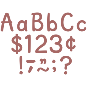 Teacher Created Deep Rose 4" Modern Classic Letters Combo Pack (TCR 6692)