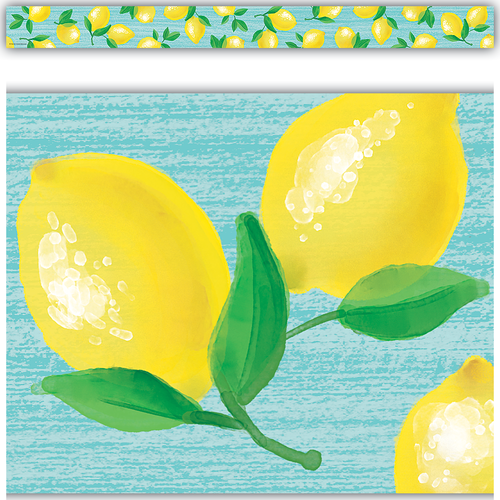 Teacher Created Lemon Zest Straight Border Trim (TCR 8489)