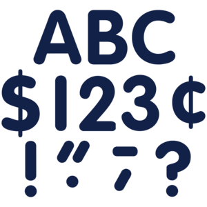 Teacher Created Navy Blue Classic 4" Letters Uppercase Pack (TCR 5387)