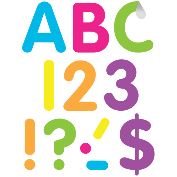 Teacher Created Resources Bright 4" Classic Self-Adhesive Letters, Uppercase (TCR 9651)