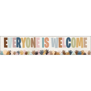 Teacher Created Resources Everyone is Welcome Helping Hands Banner (TCR 7131)