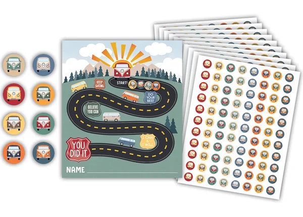 Teacher Created Resources Moving Mountains Road Trip Reward Trackers with Stickers (TCR 6869)