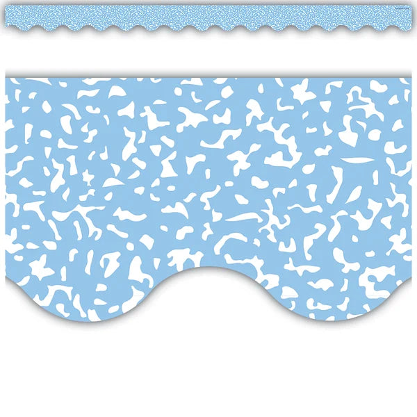 Teacher Created Resources Composition Blue Scalloped Border Trim (TCR 9313)