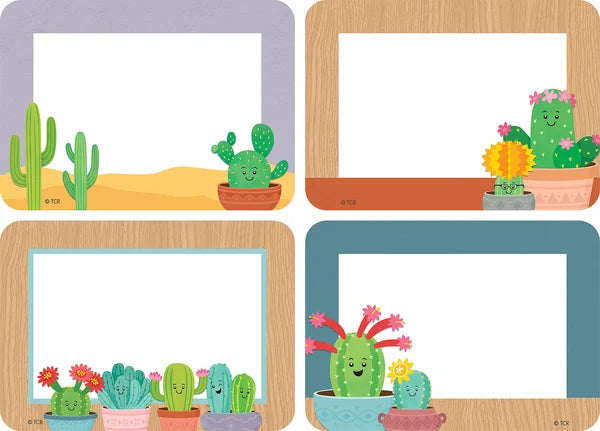 Teacher Created Resources Happy Cactus Crew Name Tags/Labels (TCR 6961)