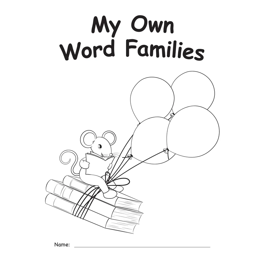Teacher Created Resources My Own Books: My Word Families Book (TCR 60020)