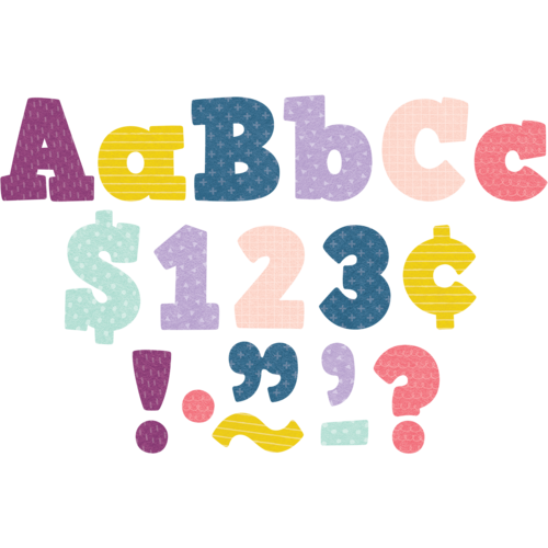 Teacher Created Resources Oh Happy Day Bold Block 4" Letters Combo Pack (TCR 9037)