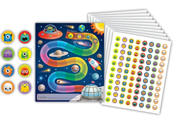 Teacher Created Resources Out of This World Reward Trackers with Stickers (TCR 6866)