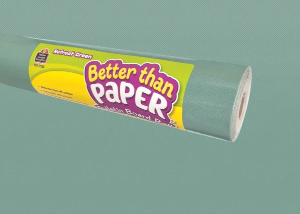 Teacher Created Resources Retreat Green Better Than Paper Bulletin Board Roll (TCR 77525)