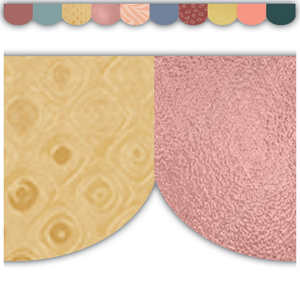 Teacher Created Wonderfully Wild Scalloped Die-Cut Border Trim, 12 Pieces (TCR 6689)