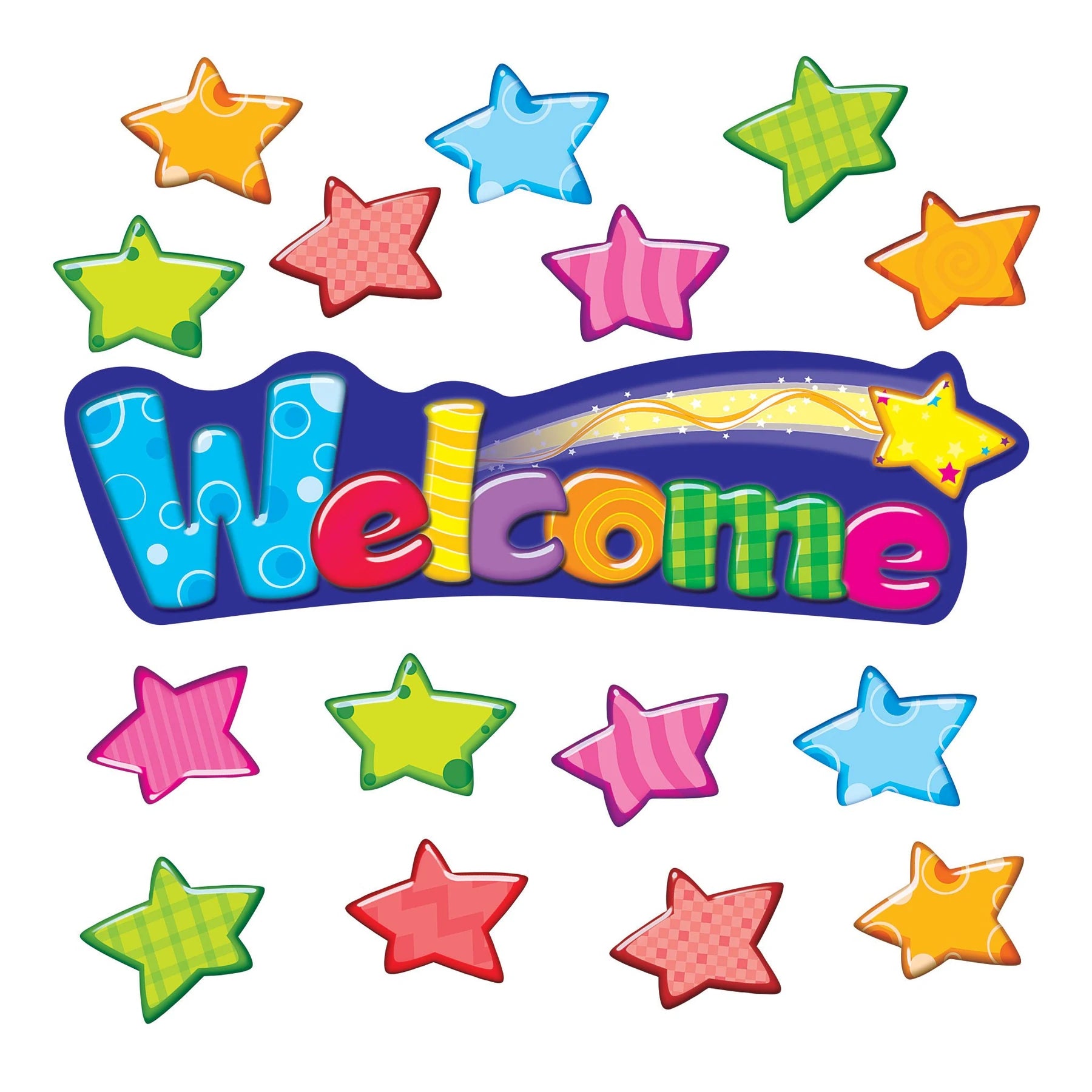 Trend Welcome Stars Mini Bulletin Board Set (T8710)