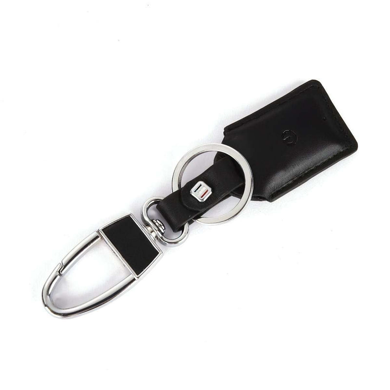 BLACK LEATHER BLUETOOTH TRACKER KEY CHAIN