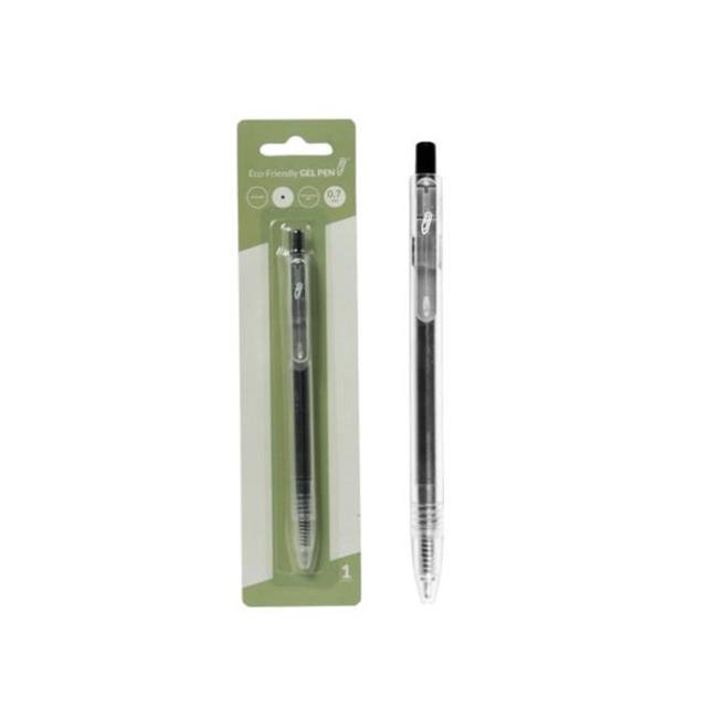 ECO RETRACTABLE GEL PEN, BLACK