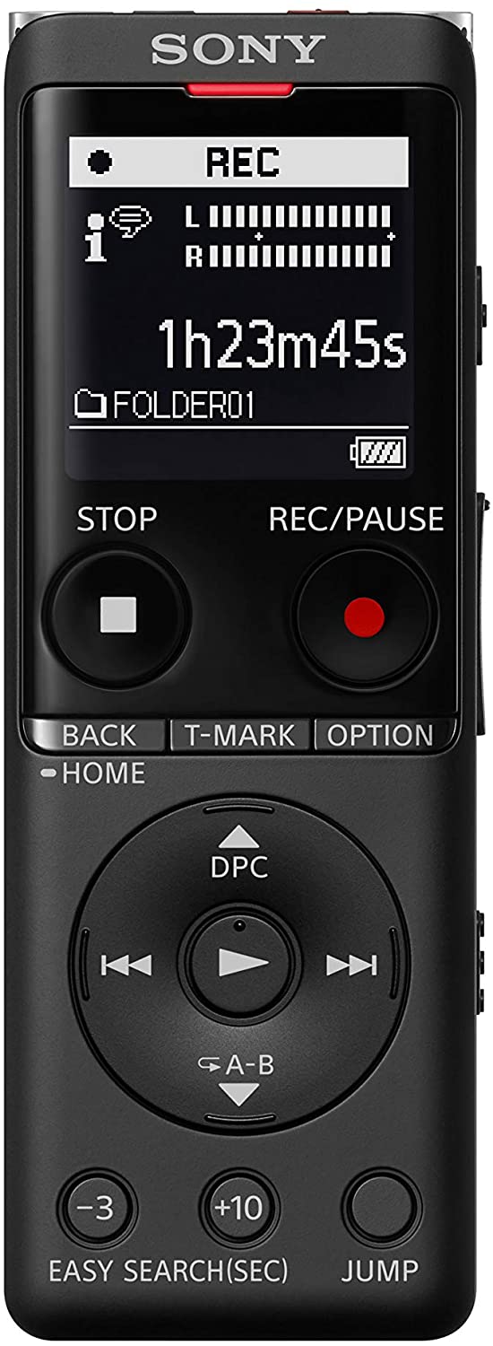 Sony ICD-UX570 Digital Voice Recorder, ICDUX570BLK 4GB MicroSD