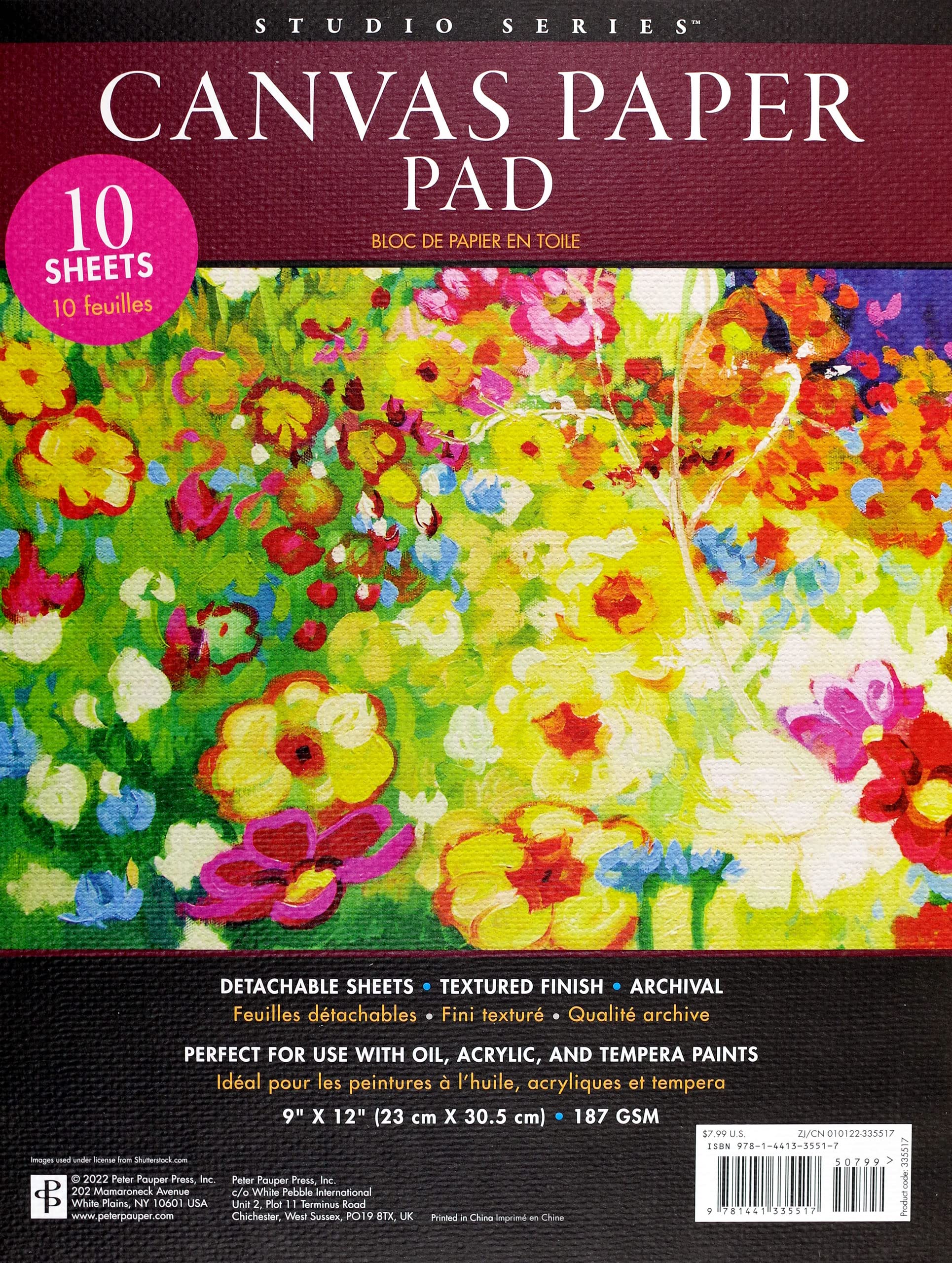 STUDIO SERIES CANVAS PAPER PAD