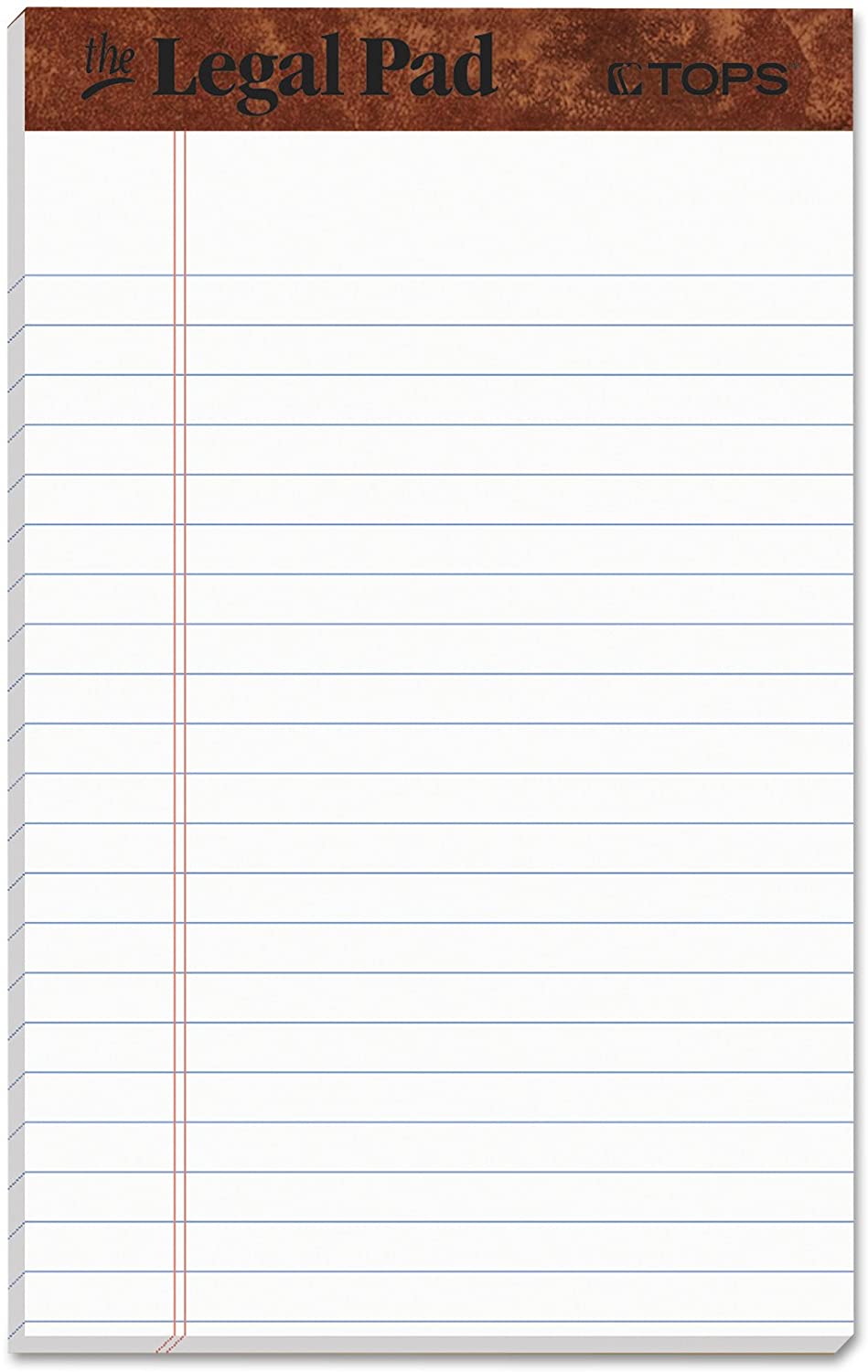 TOPS 5" x 8" WRITING PAD WHITE