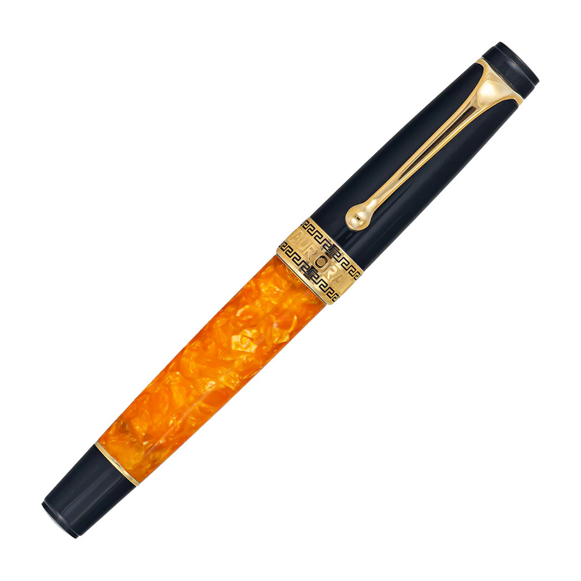 Aurora Optima Auroloide Fountain Pen - O' Sole Mio - Gold TrimExtra-Fine