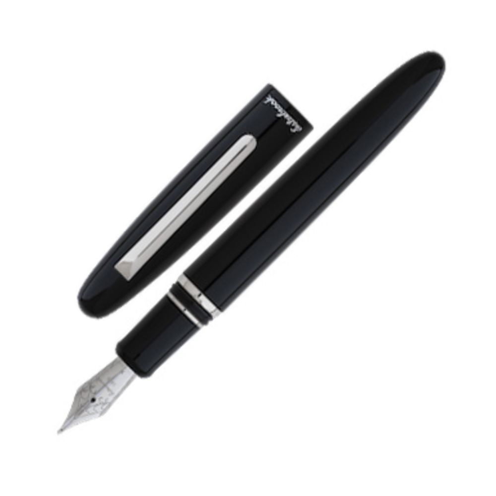 Esterbrook Estie Fountain Pen - Ebony with Silver TrimExtra-Fine