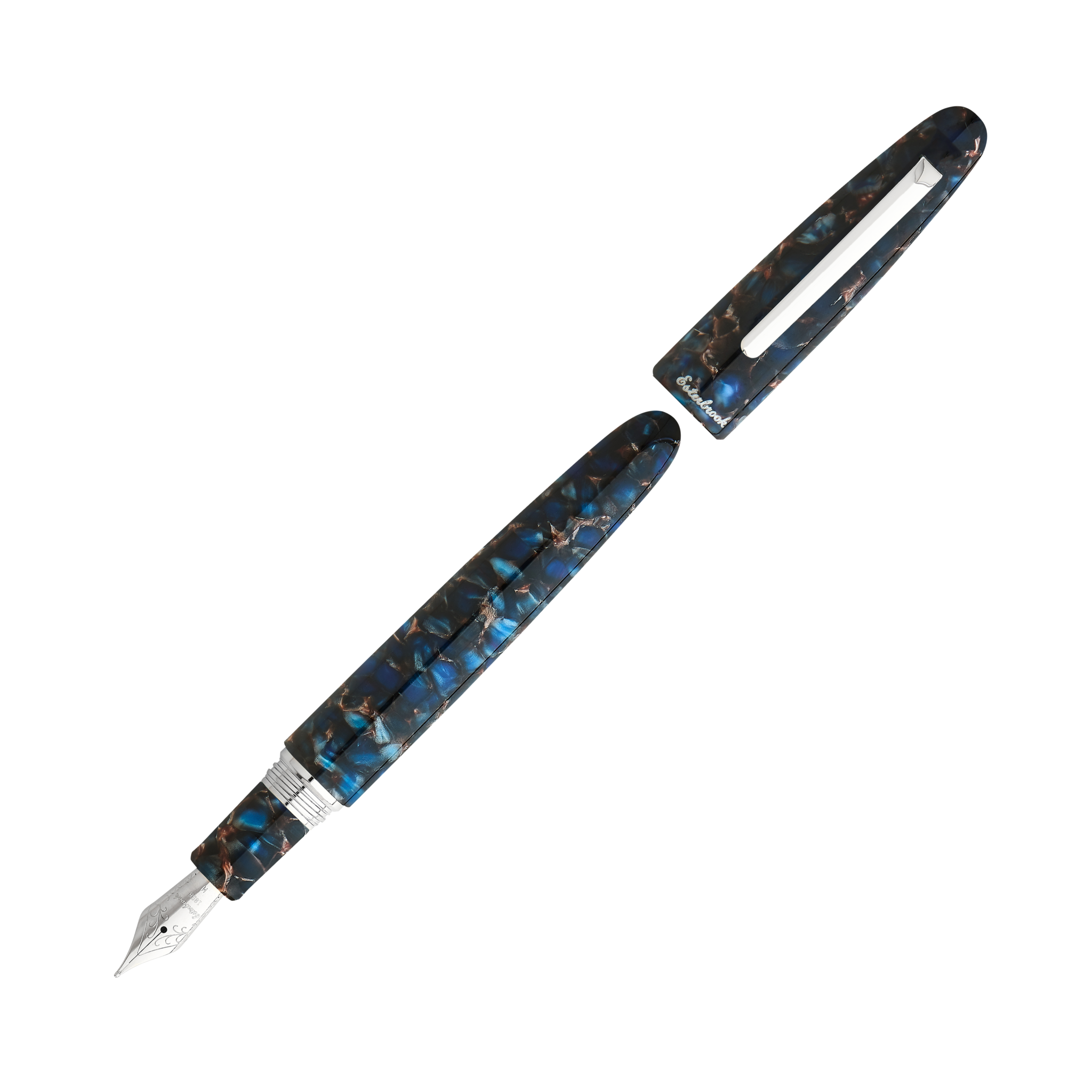 Esterbrook Estie Oversized Fountain Pen - Nouveau Bleu with Palladium TrimExtra-Fine