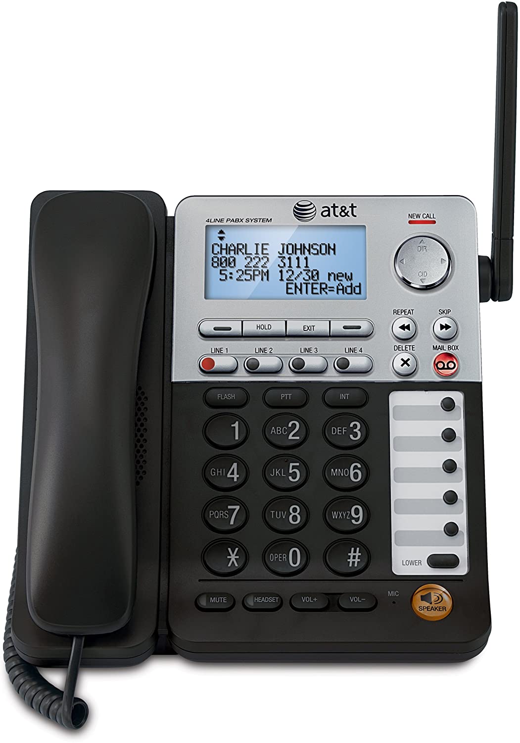 VTECH SB67148 CORDLESS PHONE - 4 LINE - SPEAKERPHONE - BACKLIGHT SYNJ DESKSET