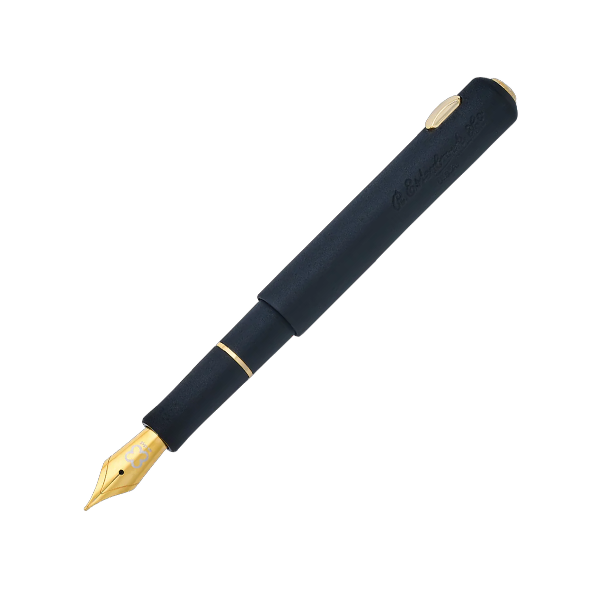 Esterbrook Niblet Fountain Pen - Black Raven with Gold TrimExtra Fine