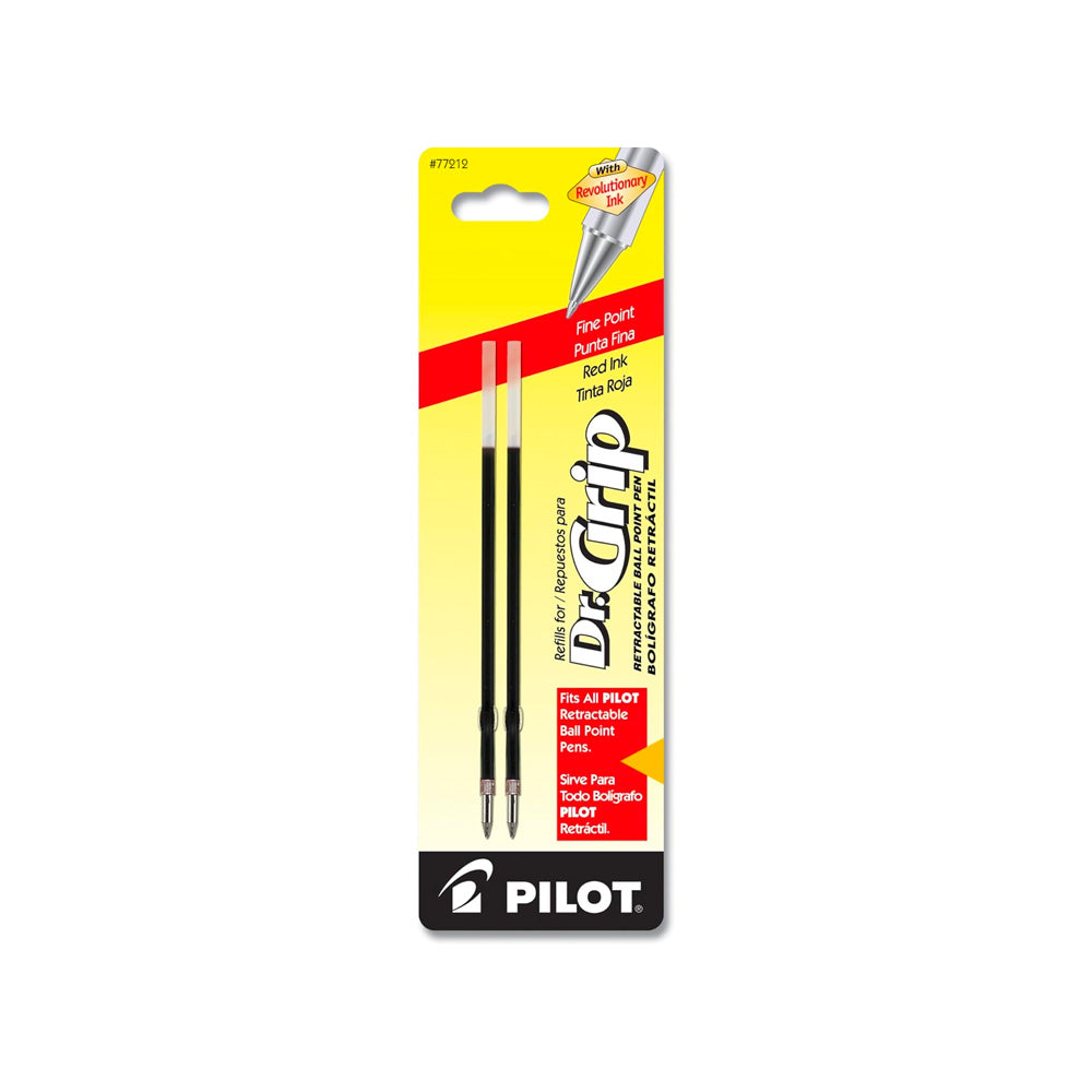 Pilot Dr. Grip Retractable Ballpoint RefillsRed / 0.7mm