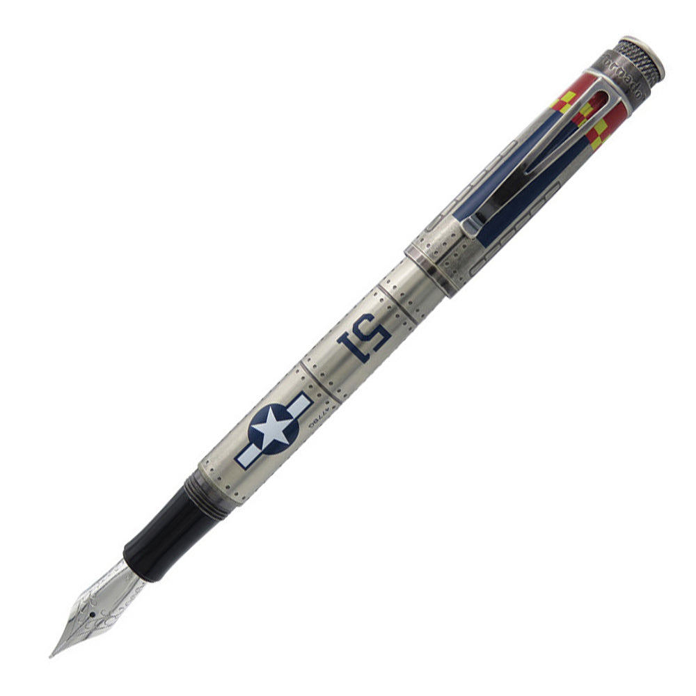 Retro 51 Tornado Fountain Pen - P-51 Mustang (Vintage Metalsmith)Medium