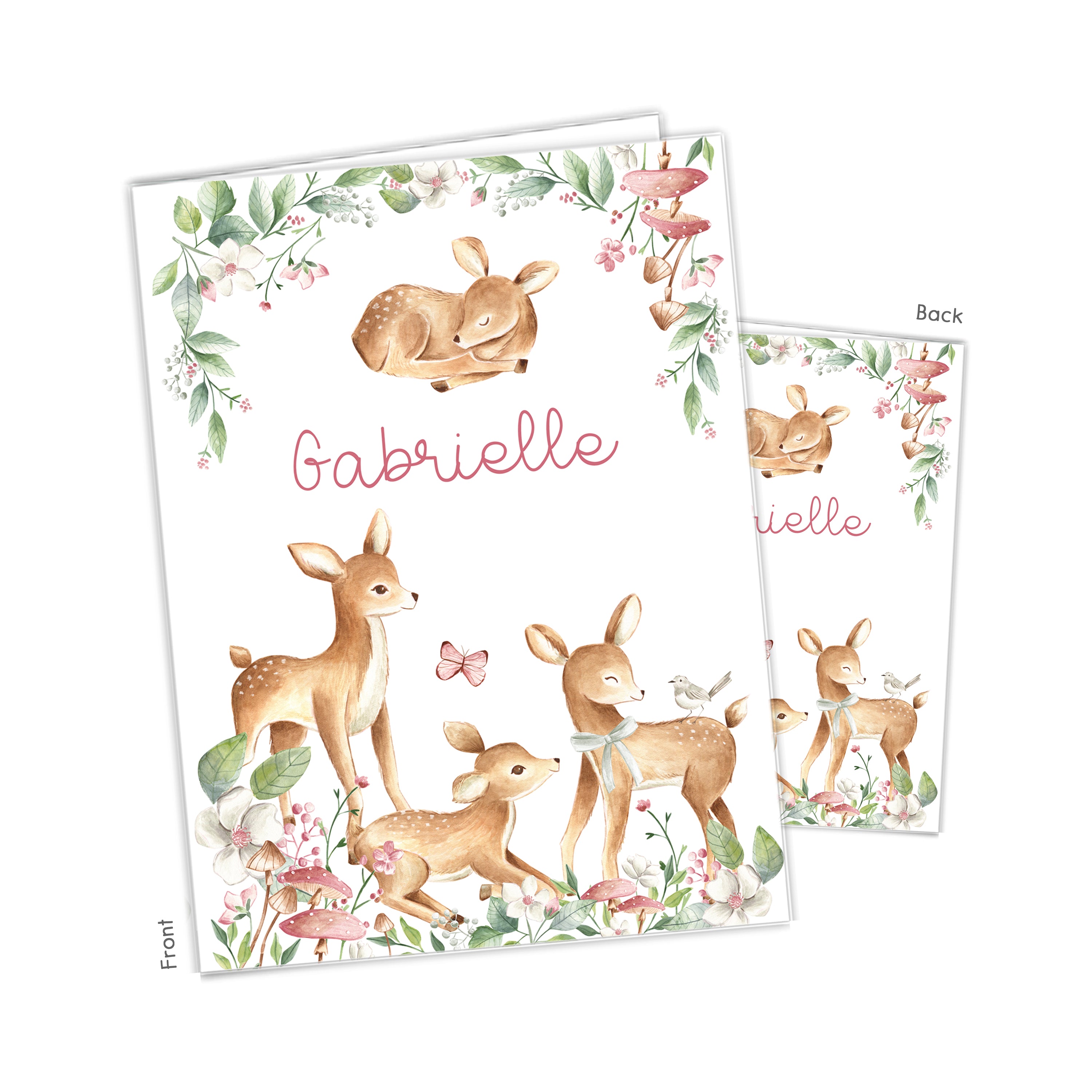 Deer Personalized Custom 2-Pocket Folder  School Office Supplies1 - 2Pocket Folder